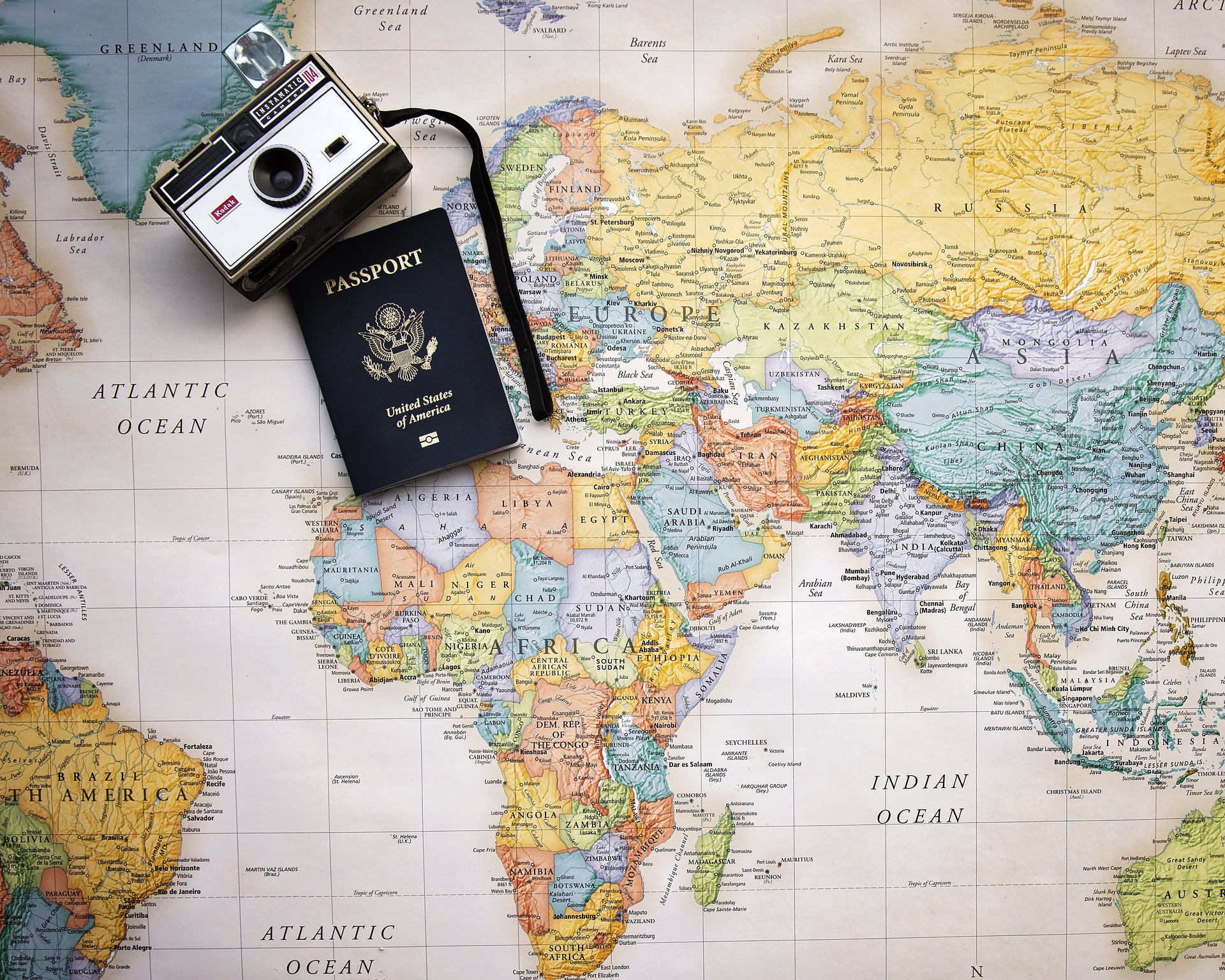 map and passport